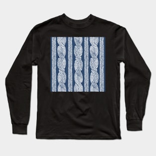 Cable Navy Long Sleeve T-Shirt